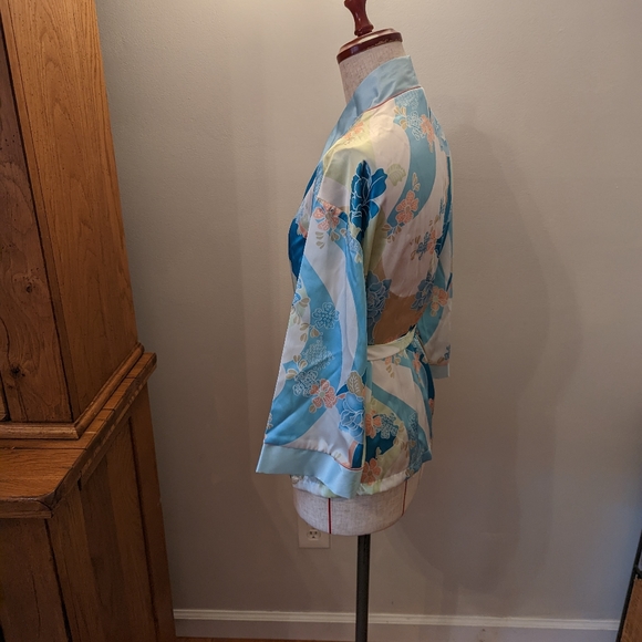 NWOT Oscar De La Renta Pink Label Asian Kimono Style Robe & Pants Set  P… - Picture 4 of 8